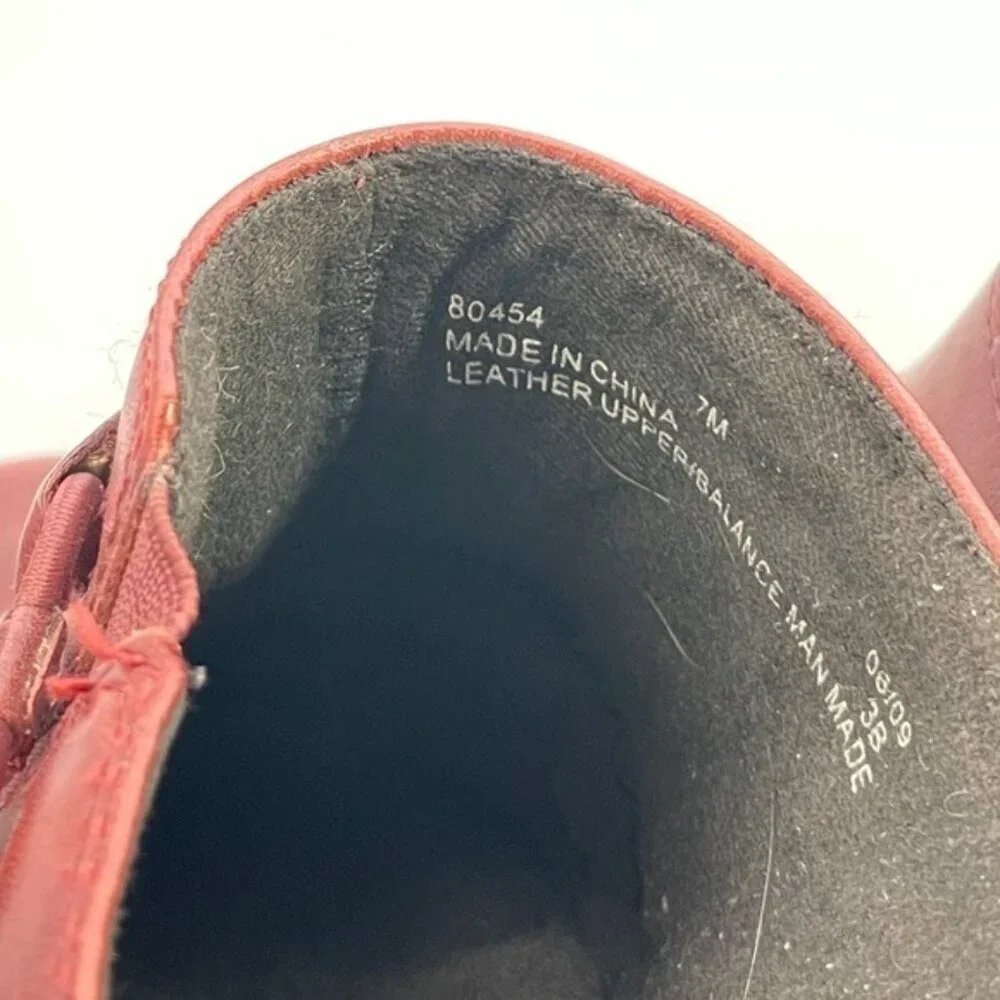 Clarks Leather Clogs Burgundy  Red SlipOn Comfort OrthoLite Footbed Women Size 7 - Picture 9 of 9